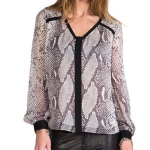 Diane Von Furstenberg Lane Chiffon Blouse